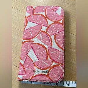 Kate Spade Citrus Pattern IPhone case  in Pink and Orange